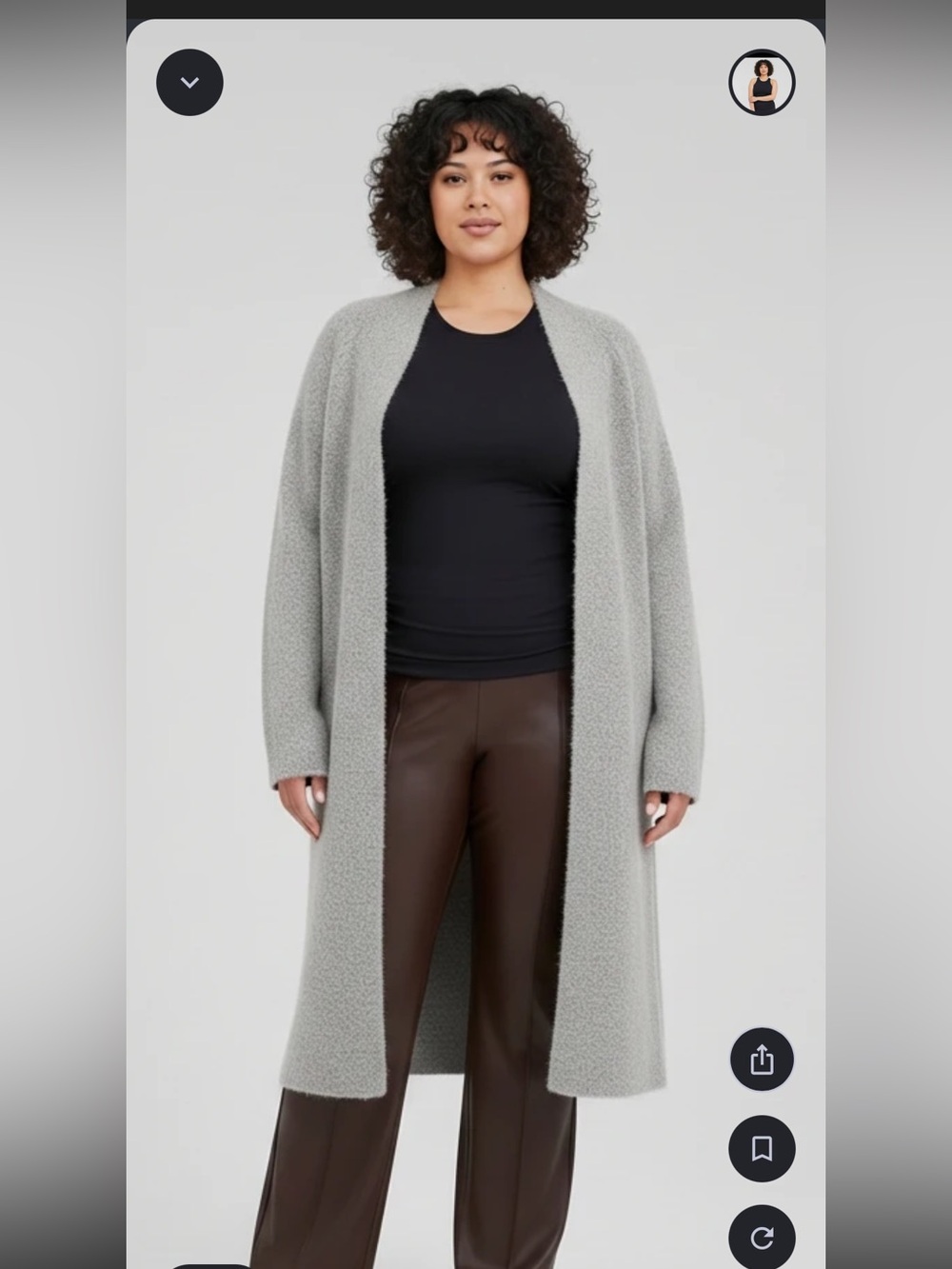 LOFT Soft Gray Long Cardigan